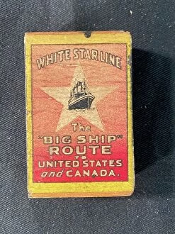 Matches Collection: White Star Line, RMS Olympic - Big Ship matchbox