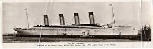 Hurst Collection: White Star Line, RMS Olympic - bookpost postcard