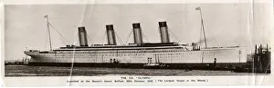 White Star Line, RMS Olympic - bookpost postcard