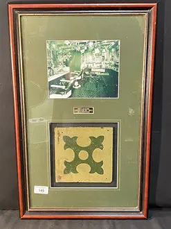Glazed Prints: White Star Line, RMS Olympic - framed linoleum tile