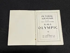 White Star Line, RMS Olympic pictorial souvenir (title page)