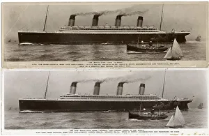 White Star Line, RMS Olympic - postcards