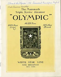 White Star Line, RMS Olympic - promotional brochure