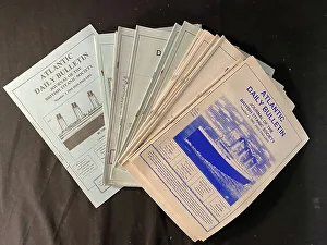 Images Dated 19th February 2021: White Star Line, RMS Titanic - collection of publications