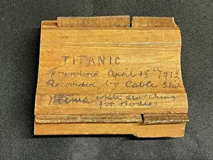 White Star Line, RMS Titanic, column section from restaurant