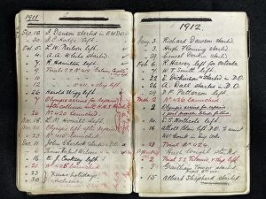Moore Collection: White Star Line, RMS Titanic, Harland and Wolff date book