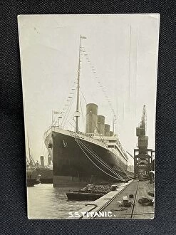 Postmarked Collection: White Star Line, RMS Titanic, Jacob Milling postcard