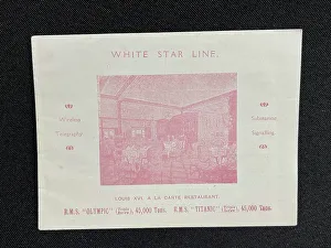 White Star Line, RMS Titanic, A La Carte Restaurant