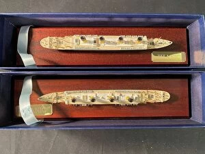 Images Dated 19th February 2021: White Star Line, RMS Titanic - Mercator cast models