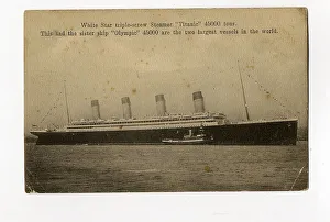 White Star Line, RMS Titanic - postcard