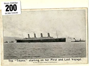 White Star Line, RMS Titanic - postcard