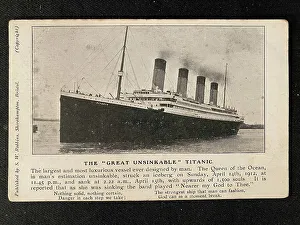 White Star Line, RMS Titanic - postcard