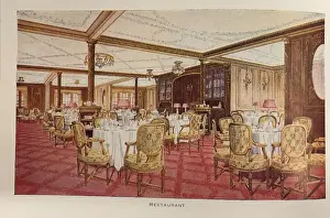Searching Prints: White Star Line, RMS Titanic, view of B Deck restaurant