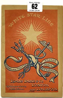 Symbolic Prints: White Star Line, Royal and US Mail Steamers, cover design