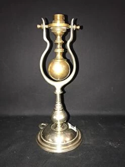 Engraved Collection: White Star Line - silver-plated gimbal lamp