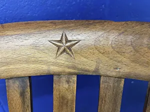 Superb Prints: White Star Line, steamer chair (incised detail)
