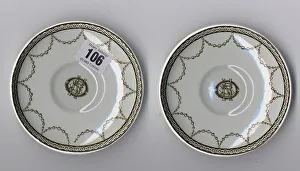 Oceanic Prints: White Star Line - two Stonier and Co demitasse saucers
