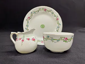 Trio Prints: White Star Line, Stonier rose pattern trio