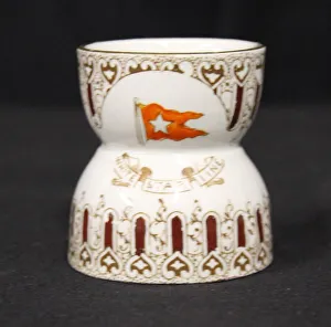 Wisteria Prints: White Star Line - Wisteria gilt and brown egg cup