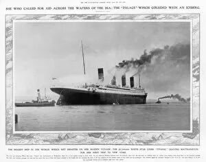 Maiden Collection: The White Star liner Titanic leaving Southampton