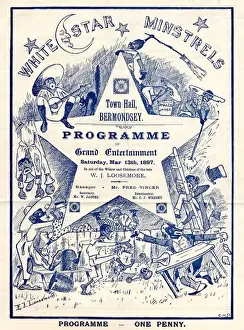 White Star Minstrels programme