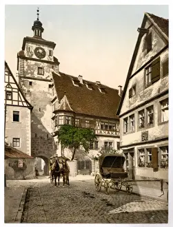 Rothenburg Prints: White Tower (i. e. Weisser Turm), Rothenburg (i. e. ob der Tau
