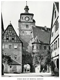 Archway Prints: White Tower, Rothenburg ob der Tauber, Bavaria, Germany