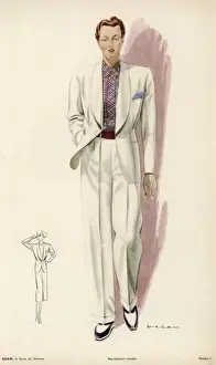Trouser Prints: White Trouser Suit 1939
