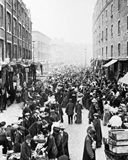 Whitechapel Prints: Whitechapel Market, London, early 1900s