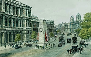 Whitehall Collection: Whitehall and Cenotaph, London