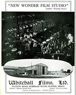 Whitehall Collection: Whitehall Films Ltd, film studio, Boreham Wood, Elstree