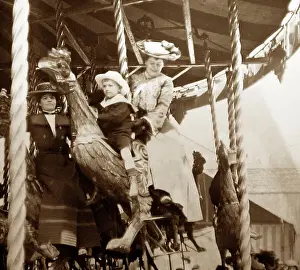 whitehaven fair in 1899 funfair lake district gallopers