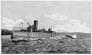 Torpedoes Prints: Whitehead Torpedo Launch