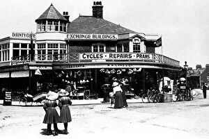 Whitley Collection: Whitley Bay Exchange Buildings early 1900s