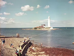 Whitley Prints: Whitley Bay - St. Mary's Lighthouse