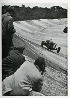 Whitney Gallery: Whitney Straight attempting Brooklands lap record