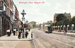 Nestles Prints: Whittington Stone, Highgate Hill, Highgate, North London