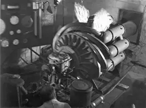Whittle Prints: Whittle gas turbine in a disused foundry at Lutterworth