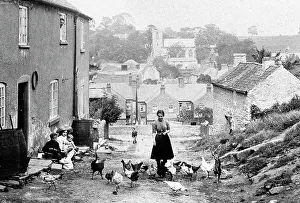Moor Collection: Whitwell from Babestone Moor early 1900's
