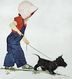 Bonnet Prints: Who Said Rabbits? by Muriel Dawson