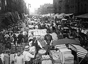 Chicago Prints: Wholesale Produce Market, Chicago, USA - early 1900s