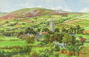 Moor Collection: Widecombe in the Moor, Dartmoor, Devon