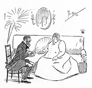 Widow in conversation with a French Count