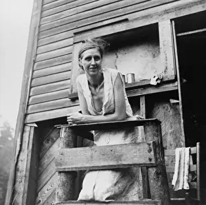 Unemployed Prints: Wife of unemployed coal miner, suffering from TB, living in