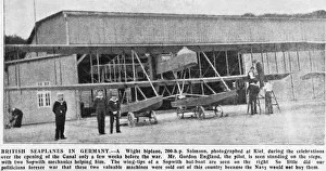 Biplane Prints: Wight Aircraft No. 2 Navyplane Pusher Seaplane