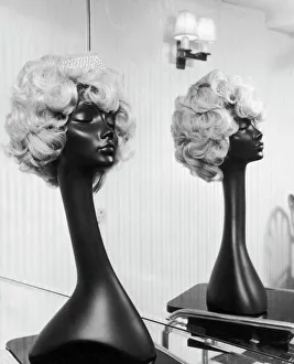 Nostalgia Collection: Wigs in Hairdressers