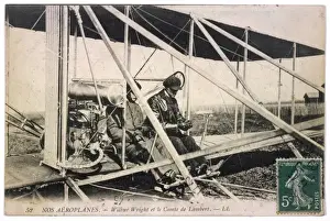 Wilbur Wright & Plane