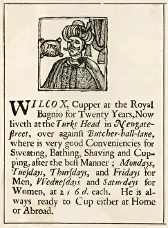 Wilcox the Cupper / Advert