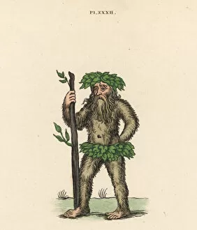 Pageantry Collection: Wild man from medieval pageants