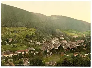 Wurtemburg Prints: Wildbad from Paulineshohe, Wurtemburg, Germany
